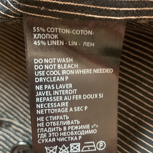 NWOT Ann D stripe embroidery chore jacket - Picture 9 of 11